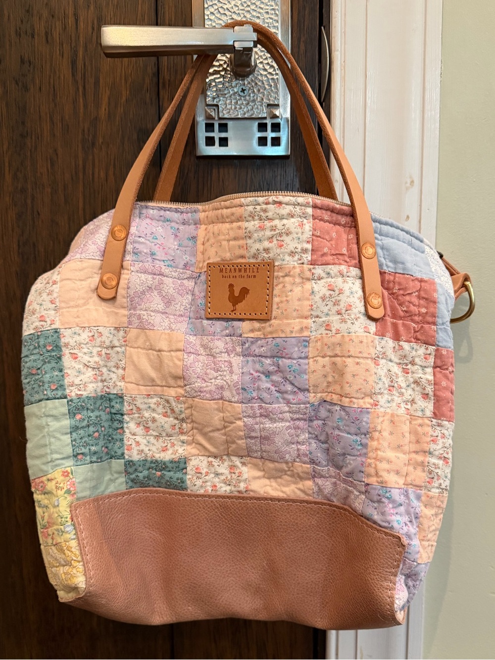 Meanwhile Back on the Farm Vintage Quilted Tote - Limited Edition!!